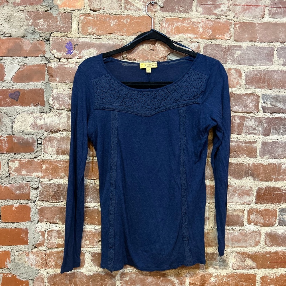 Princess Vera Wang Deep Blue Long Sleeve Top